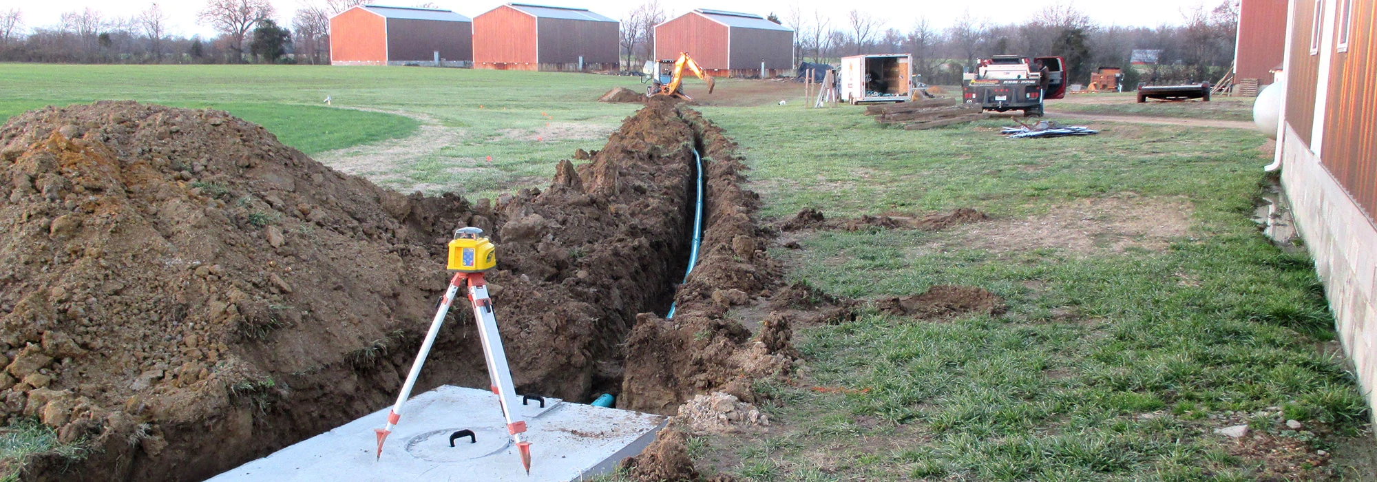 Septic Line in Yard